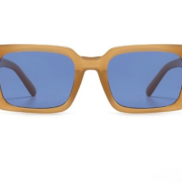 INDY - Rockaway sunglasses color: nude/blue lens, Brand new with box and case. main image 5
